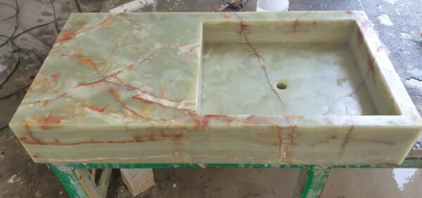 Waschtischbecken Onyx Green satiniert